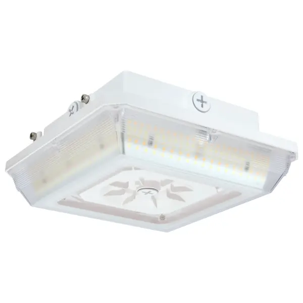 Square LED Wide Beam Canopy Light - Selectable CCT & Wattage - Image 1