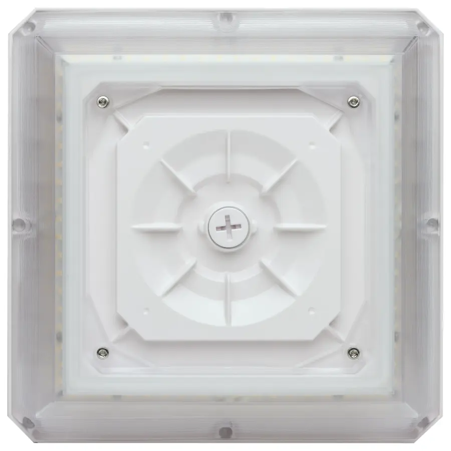 Square LED Wide Beam Canopy Light - Selectable CCT & Wattage - Image 3