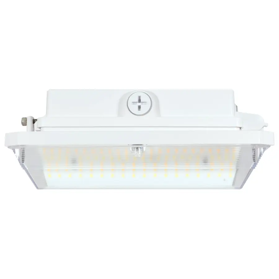 Square LED Wide Beam Canopy Light - Selectable CCT & Wattage - Image 4