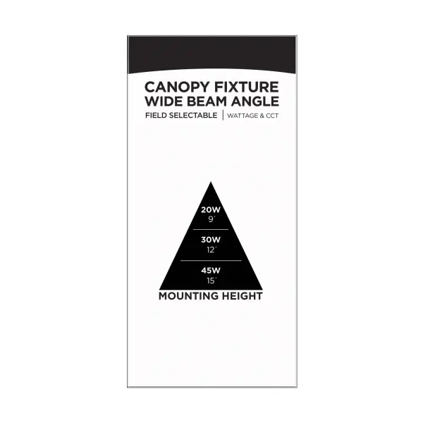 Square LED Canopy Light - Selectable CCT & Wattage - Image 21