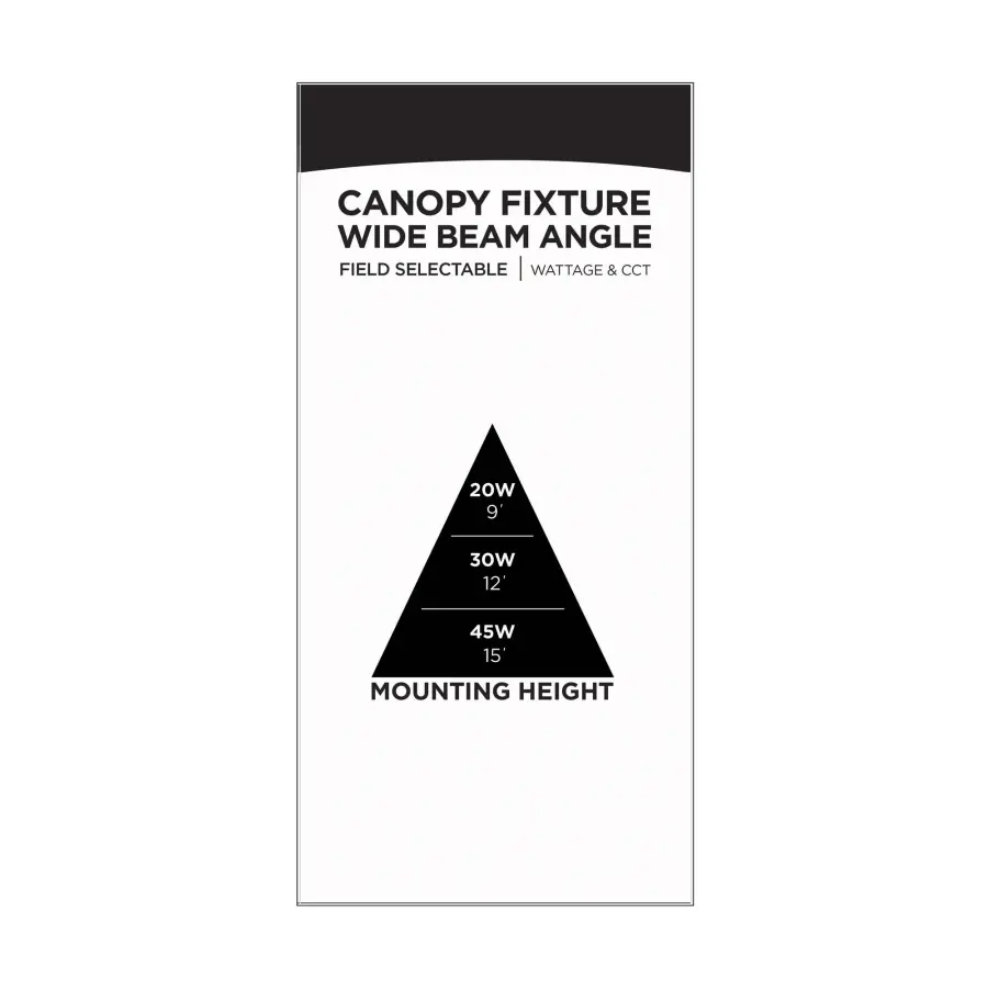 Square LED Canopy Light - Selectable CCT & Wattage - Image 21