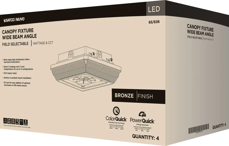 Square LED Canopy Light - Selectable CCT & Wattage - Image 22