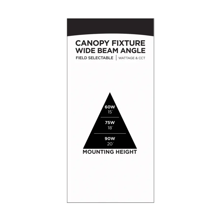 Square LED Canopy Light - Selectable CCT & Wattage - Image 21