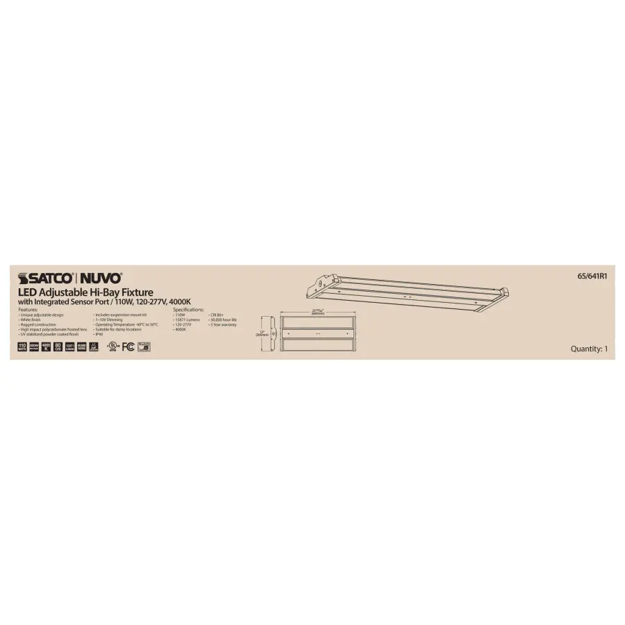 LED Adjustable High Bay - 110 Watt - 4000K - Image 11