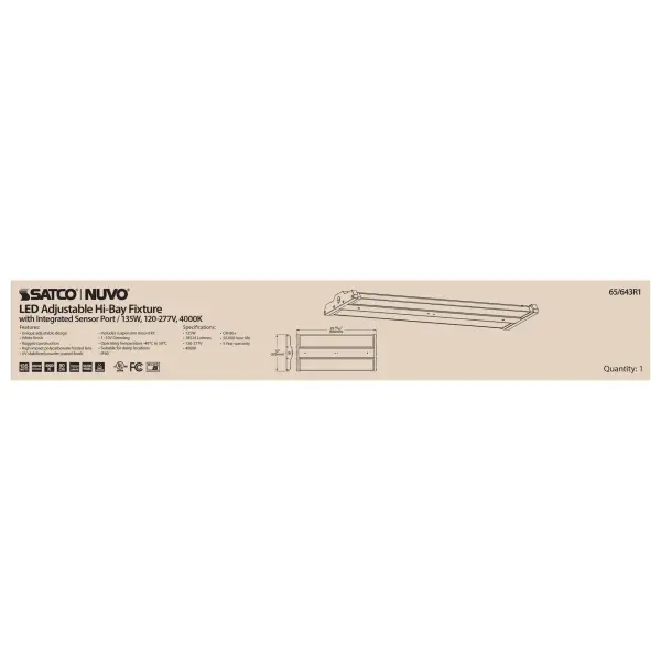 LED Adjustable High Bay - 135W - 4000K - Image 12