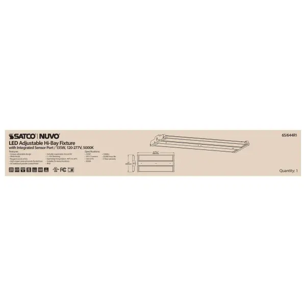 LED Adjustable High Bay - 135W - 5000K - Image 11