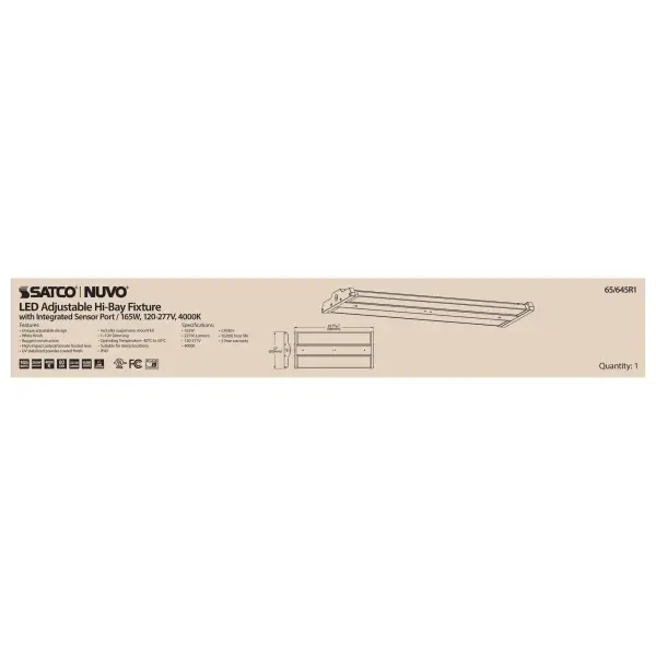 LED Adjustable High Bay - 165W - 4000K - Image 11