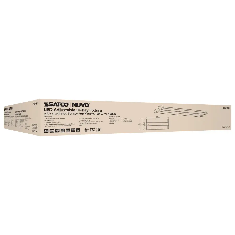 LED Adjustable High Bay - 165W - 4000K - Image 16