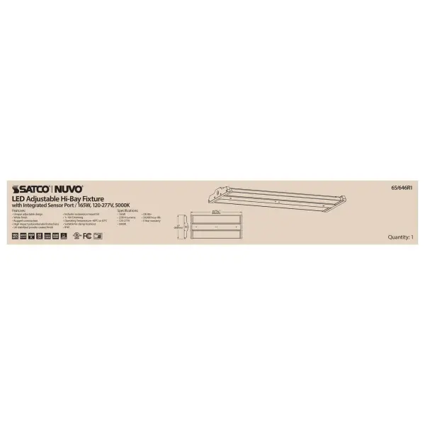 LED Adjustable High Bay - 165W - 5000K - Image 11