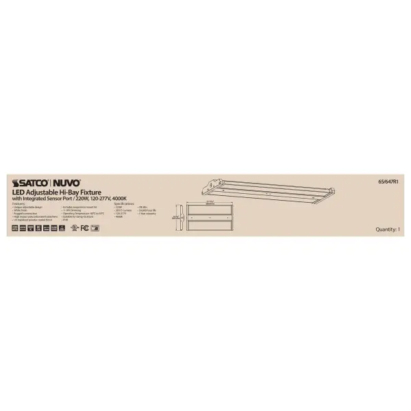 LED Adjustable High Bay - 220 Watt - 4000K - Image 11