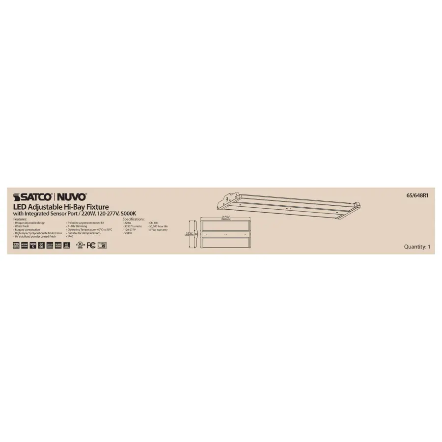 LED Adjustable High Bay - 220W 5000K - Image 12