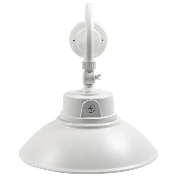 LED Gooseneck Wall Light with Photocell - White - Image 3