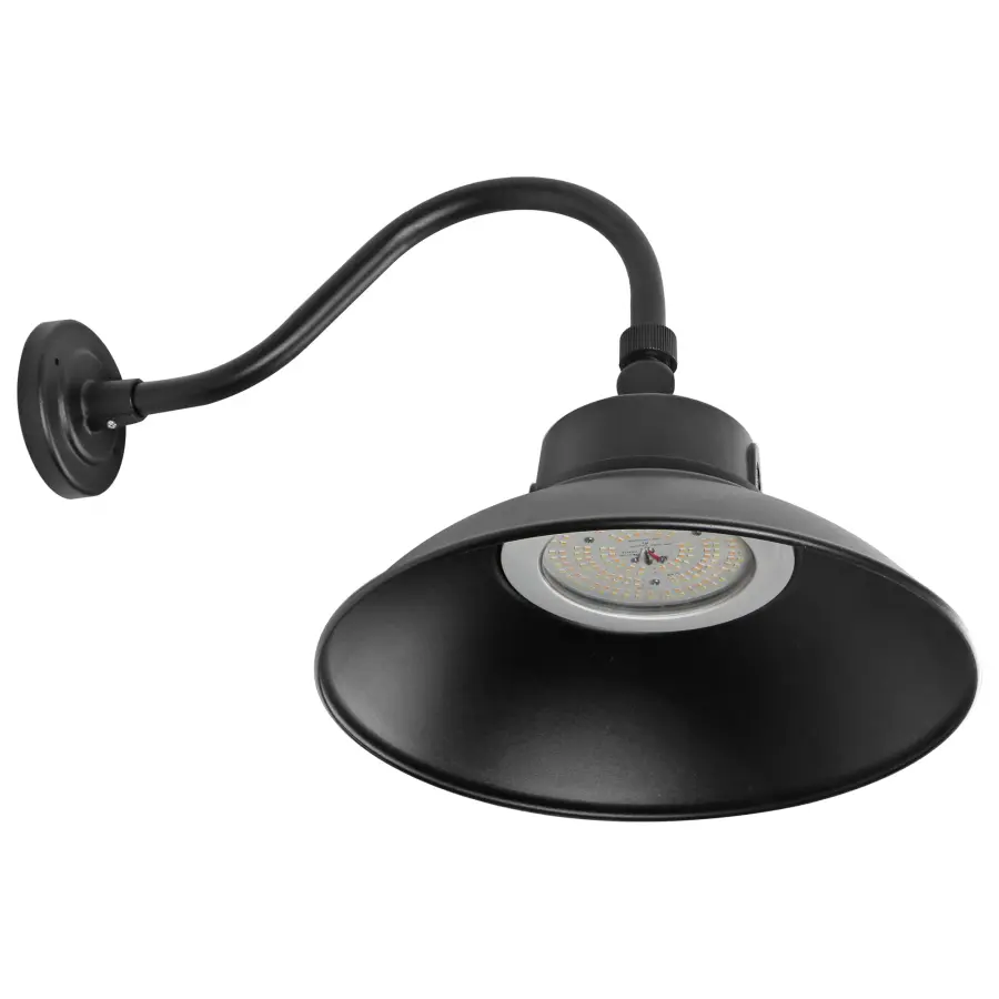 LED Gooseneck Wall Light with Photocell - 30W/40W/50W - Image 1