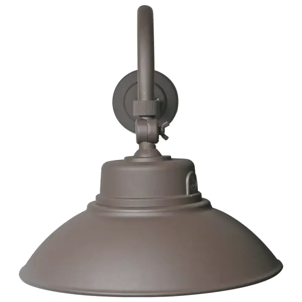 LED Gooseneck Wall Light with Photocell - Bronze - Image 3