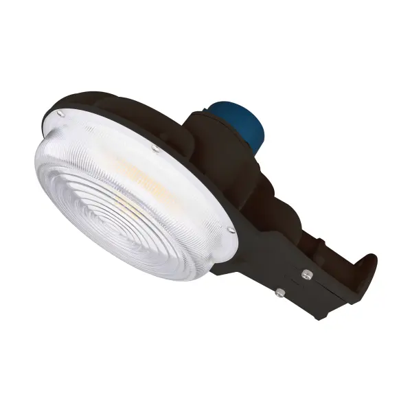 This rugged 29-watt LED area light combines durability with smart functionality. Features CCT selectable technology, dusk-to-dawn photocell operation, and IP65 weather resistance for reliable outdoor illumination.