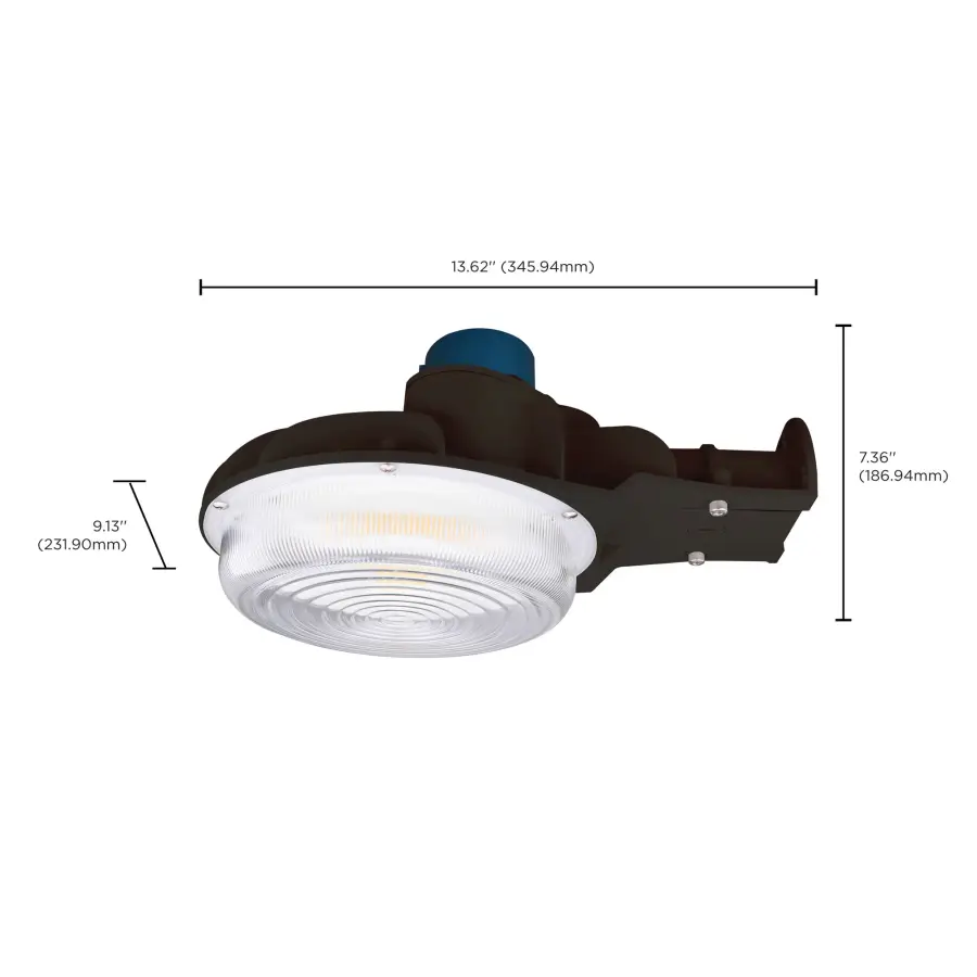 29W LED Area Light with Photocell - Bronze - Image 9