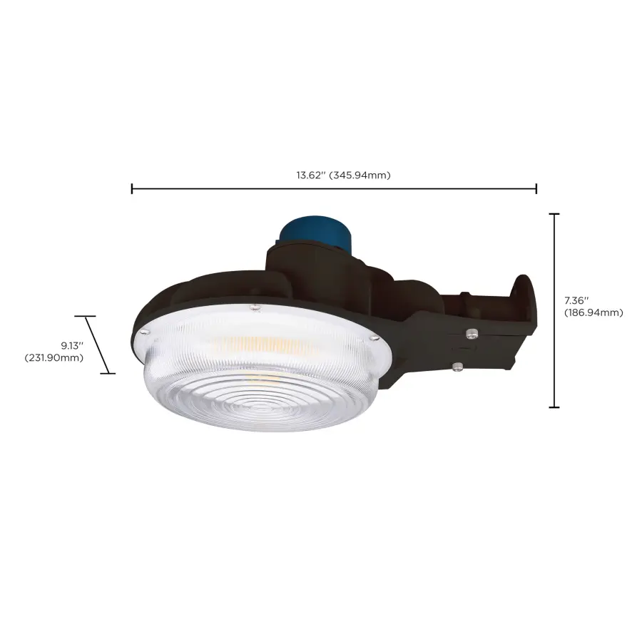 40W LED Area Light with Photocell - Bronze - Image 7