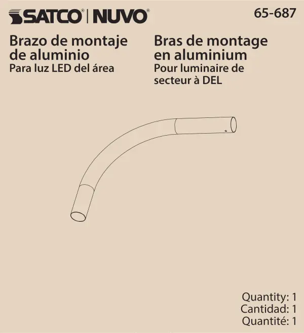 Outdoor Area Light Mounting Arm - Image 3