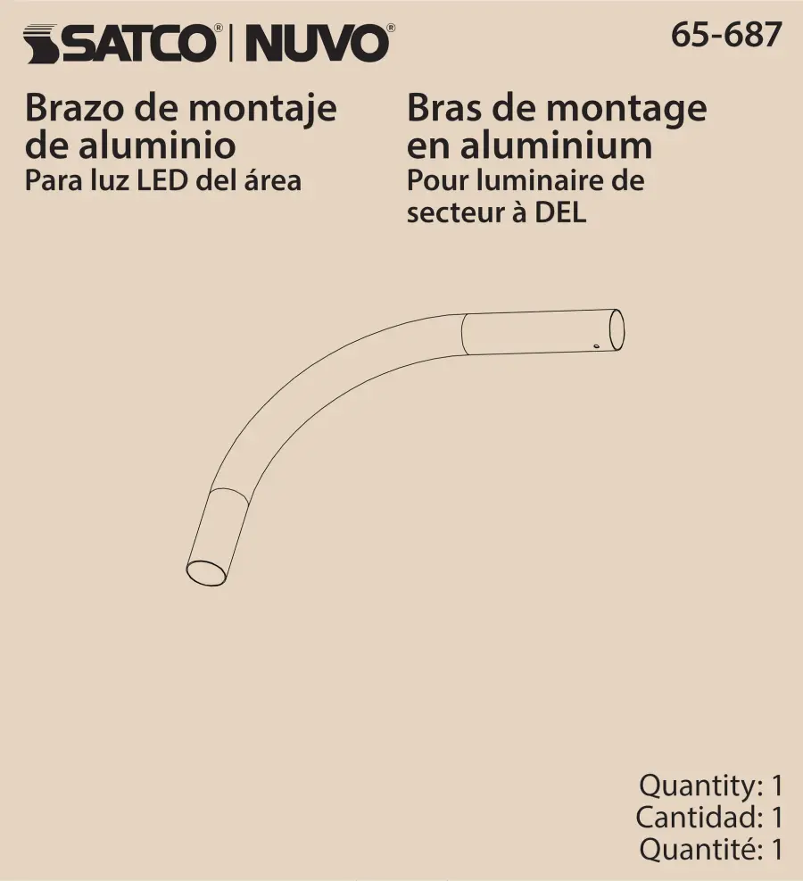 Outdoor Area Light Mounting Arm - Image 3