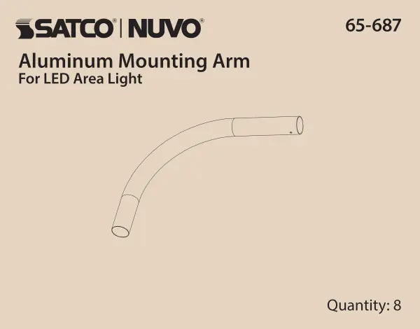 Outdoor Area Light Mounting Arm - Image 8