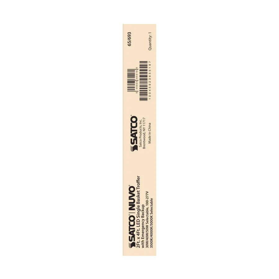 2x4 Emergency Backup LED Troffer - Single Basket - Image 5