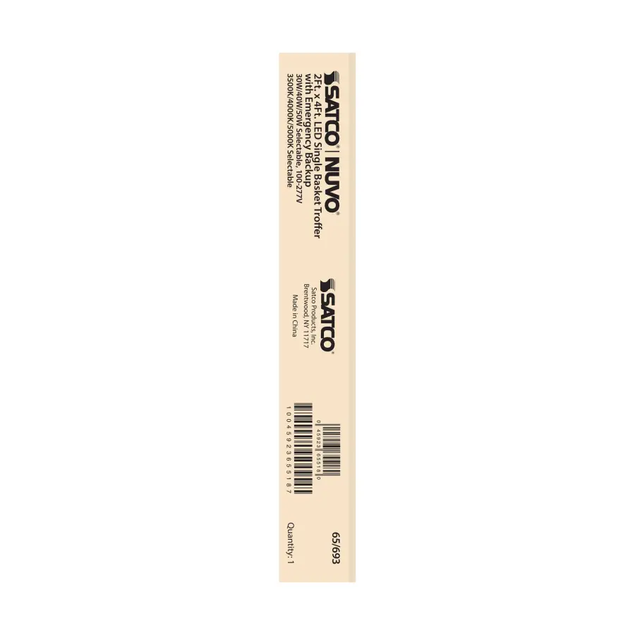 2x4 Emergency Backup LED Troffer - Single Basket - Image 6