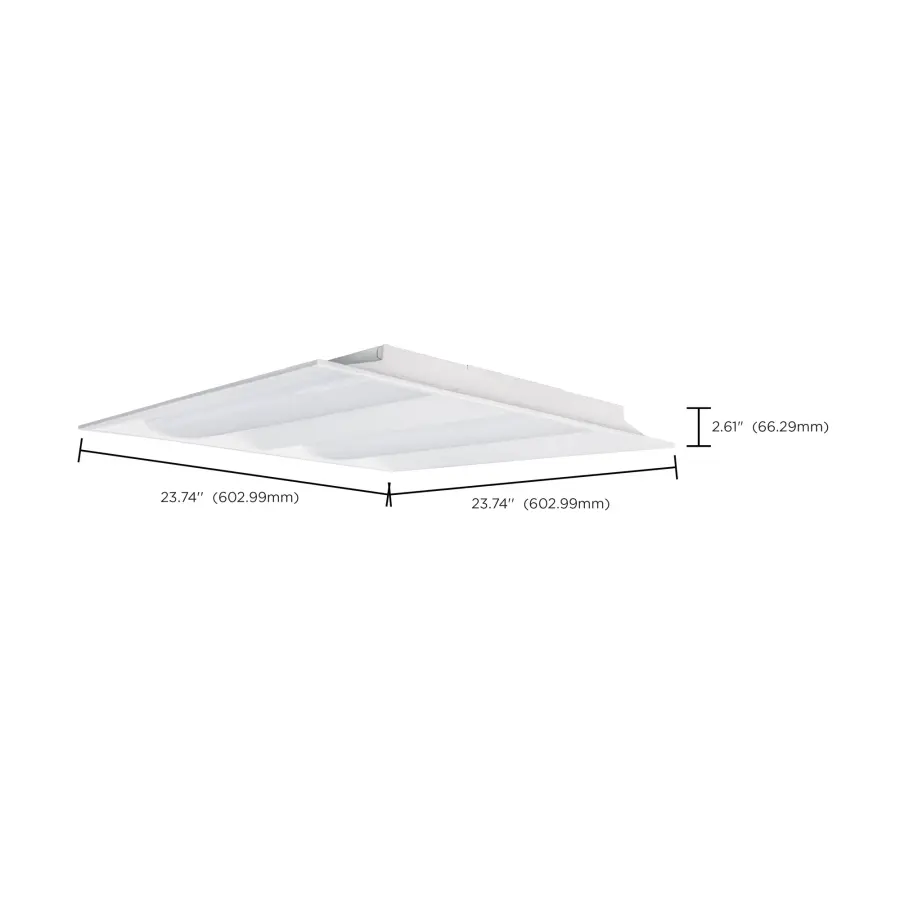 2x2 Double Basket LED Troffer - Selectable Wattage & CCT - Image 13