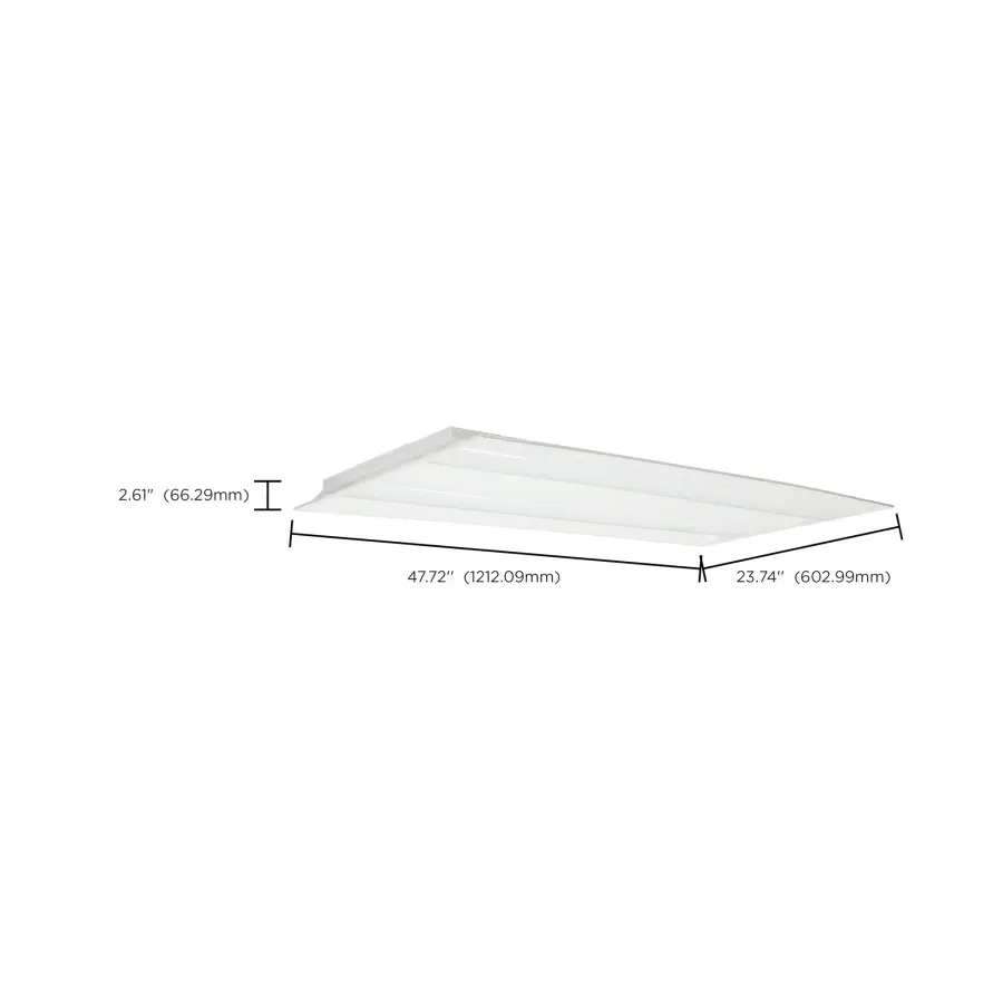 2x4 Double Basket LED Troffer - Selectable Wattage & CCT - Image 11