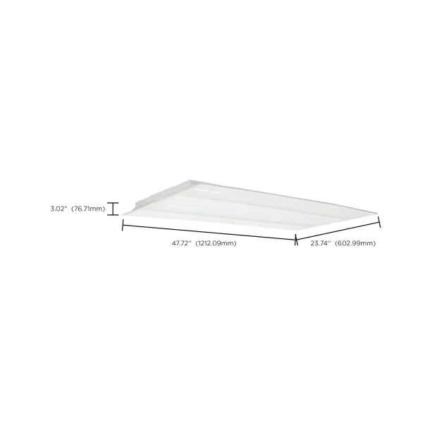 2x4 Double Basket LED Troffer with Emergency Backup - Image 12