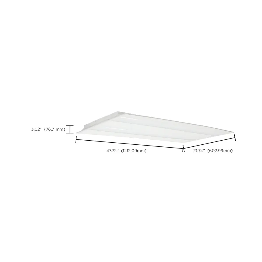 2x4 Double Basket LED Troffer with Emergency Backup - Image 12
