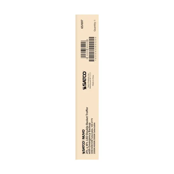 2x4 Double Basket LED Troffer with Emergency Backup - Image 6