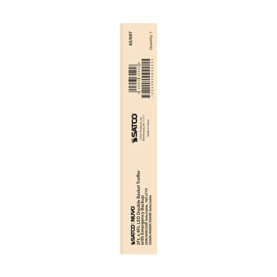 2x4 Double Basket LED Troffer with Emergency Backup - Image 6