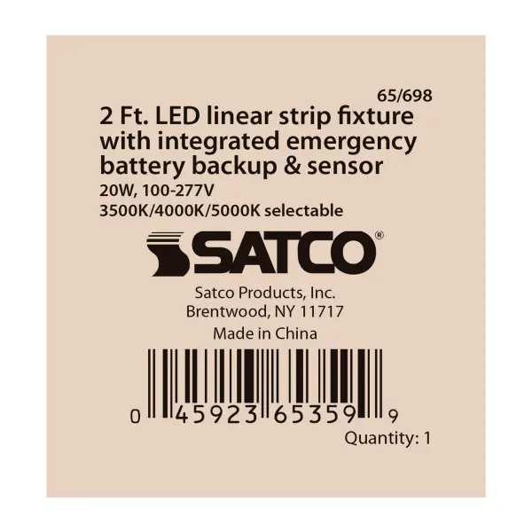 2ft LED Linear Strip Light with Emergency Backup & Sensor - Image 4