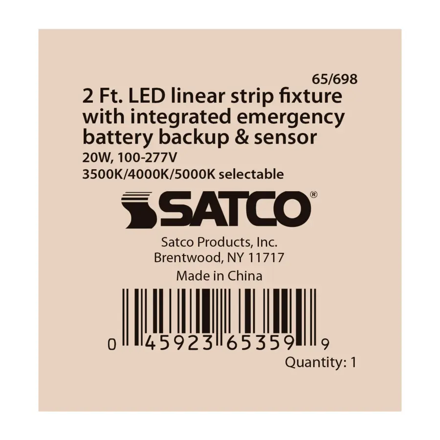 2ft LED Linear Strip Light with Emergency Backup & Sensor - Image 4