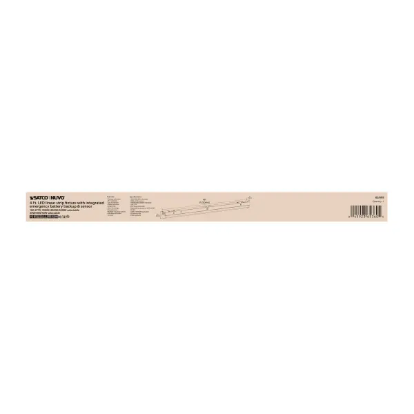 4ft LED Linear Strip Light with Emergency Backup & Sensor - Image 3