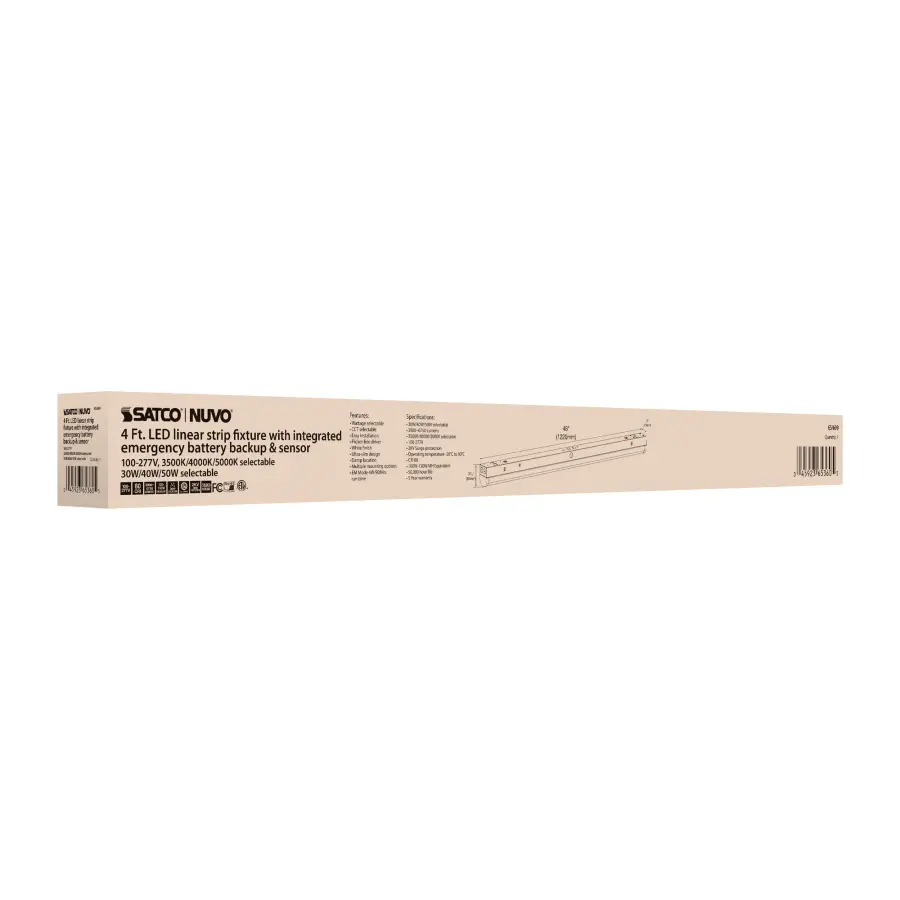 4ft LED Linear Strip Light with Emergency Backup & Sensor - Image 7