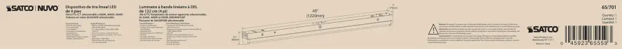 4 ft. LED Linear Strip Light - Wattage and CCT Selectable - Image 11