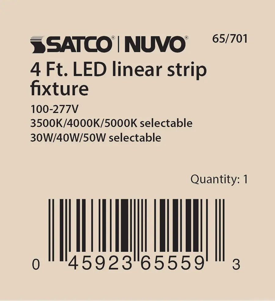 4 ft. LED Linear Strip Light - Wattage and CCT Selectable - Image 13