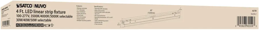 4 ft. LED Linear Strip Light - Wattage and CCT Selectable - Image 15