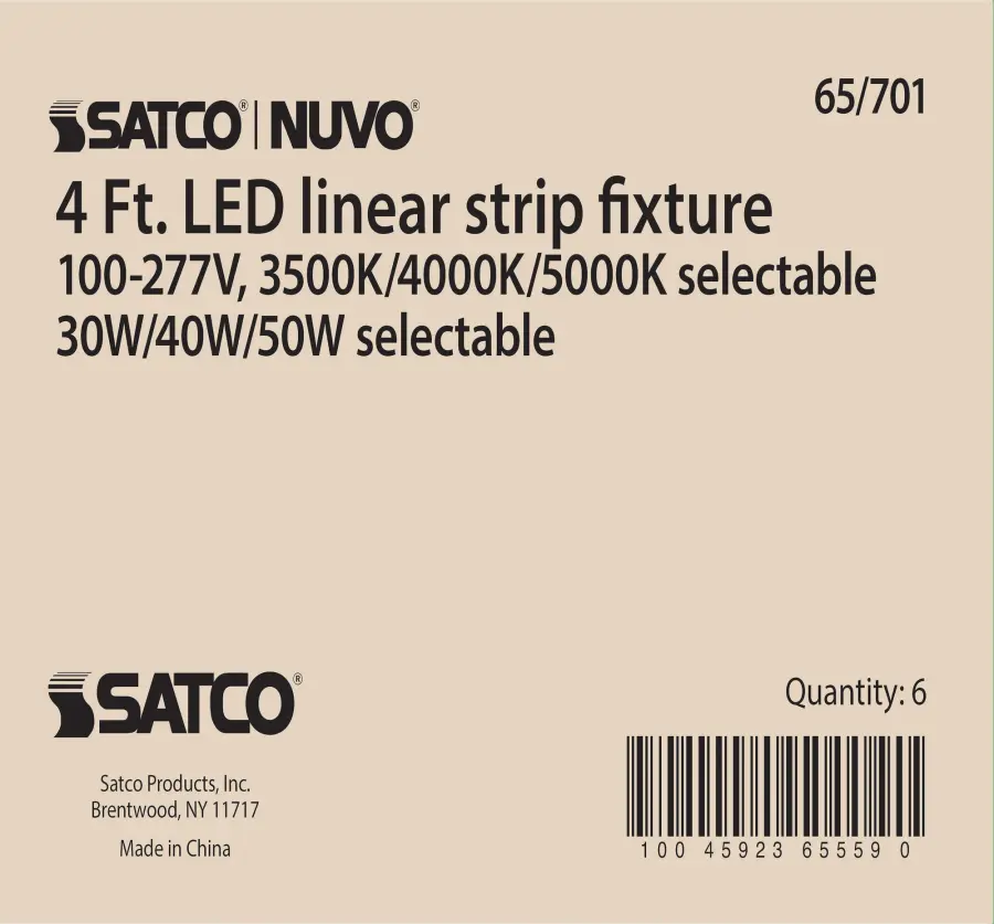 4 ft. LED Linear Strip Light - Wattage and CCT Selectable - Image 19