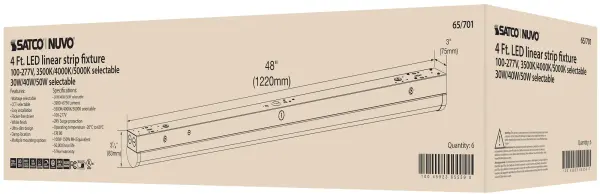 4 ft. LED Linear Strip Light - Wattage and CCT Selectable - Image 20