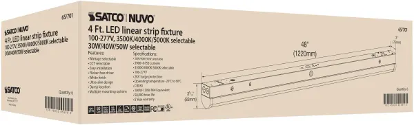 4 ft. LED Linear Strip Light - Wattage and CCT Selectable - Image 21