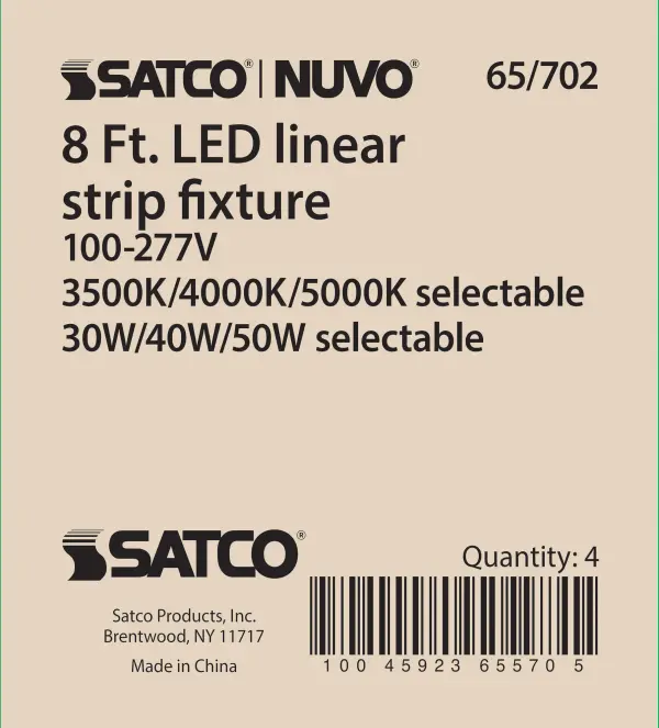 8 ft. LED Linear Strip Light - Wattage and CCT Selectable - Image 11