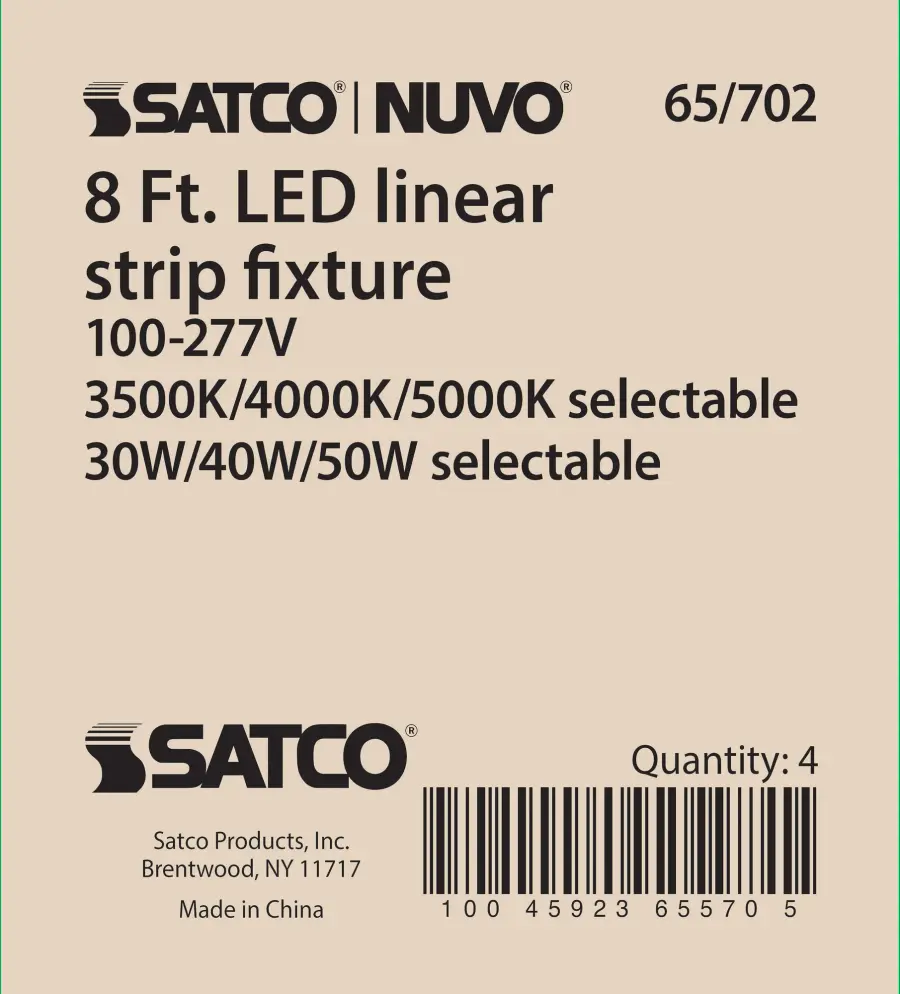 8 ft. LED Linear Strip Light - Wattage and CCT Selectable - Image 11