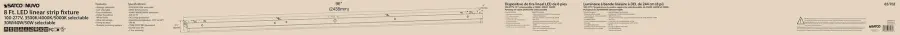 8 ft. LED Linear Strip Light - Wattage and CCT Selectable - Image 7