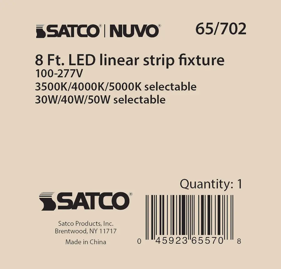 8 ft. LED Linear Strip Light - Wattage and CCT Selectable - Image 8