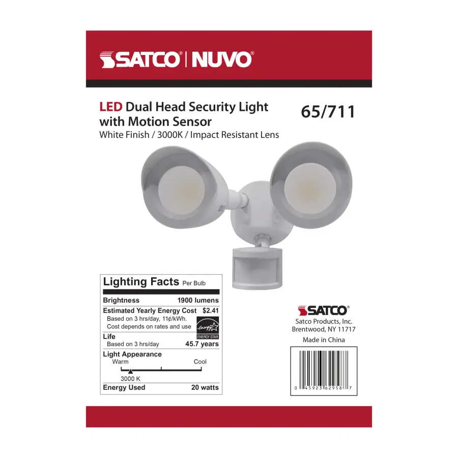 Dual Head LED Security Light with Motion Sensor - Image 19