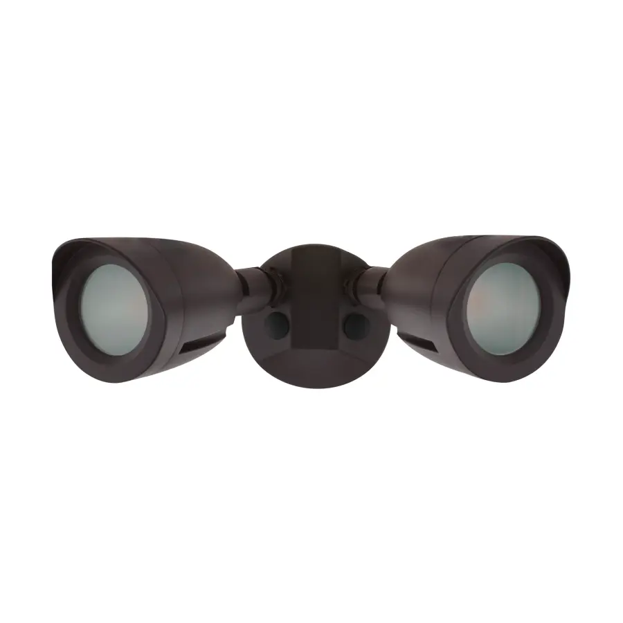 LED Dual Head Security Light - Bronze - Image 1
