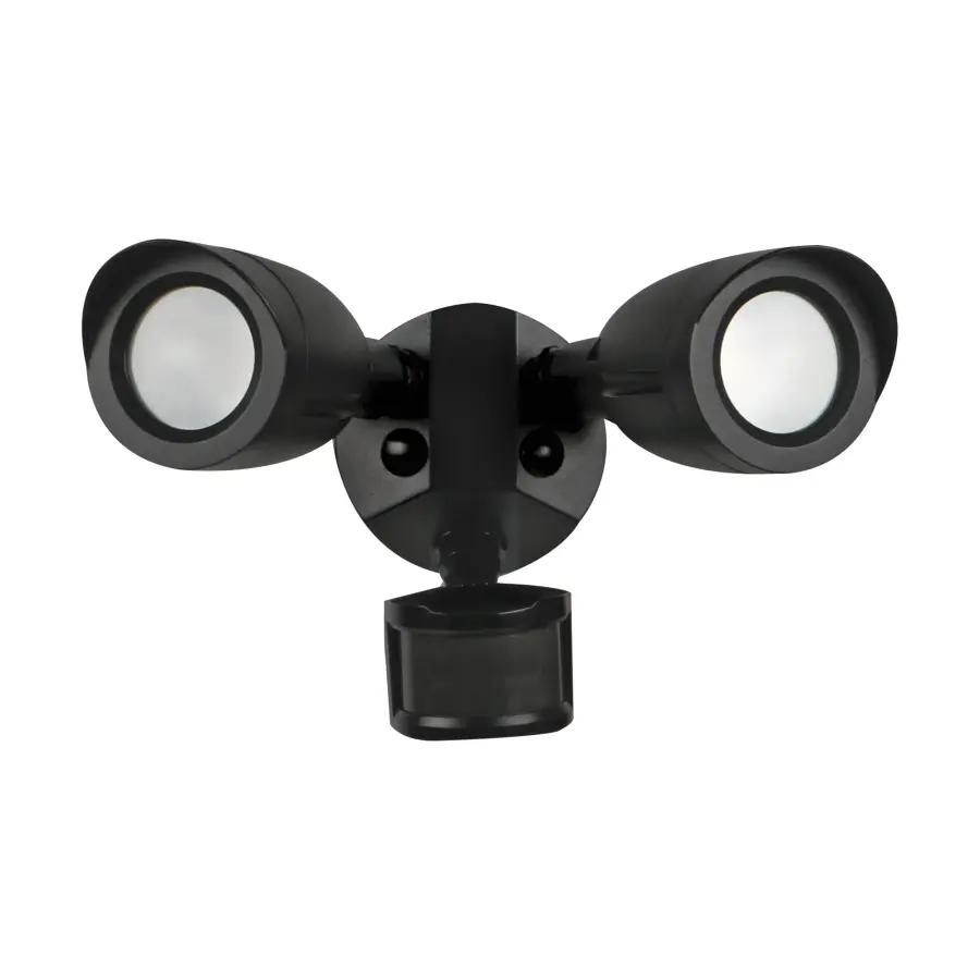 LED Dual Head Security Light with Motion Sensor - Image 1
