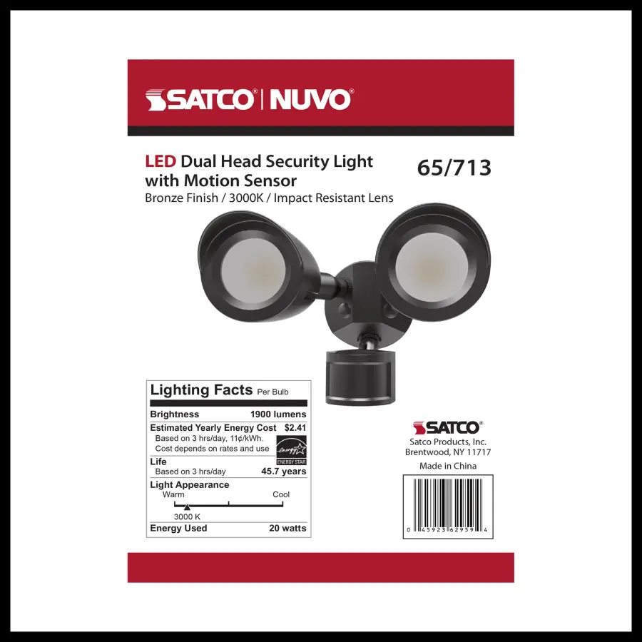 LED Dual Head Security Light with Motion Sensor - Image 19